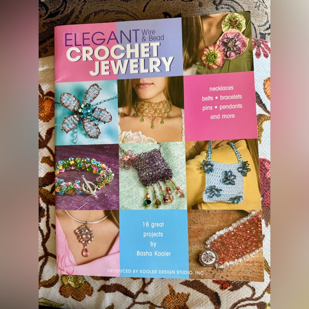 Vintage Elegant Crochet Jewelry Book by Basha Kooler